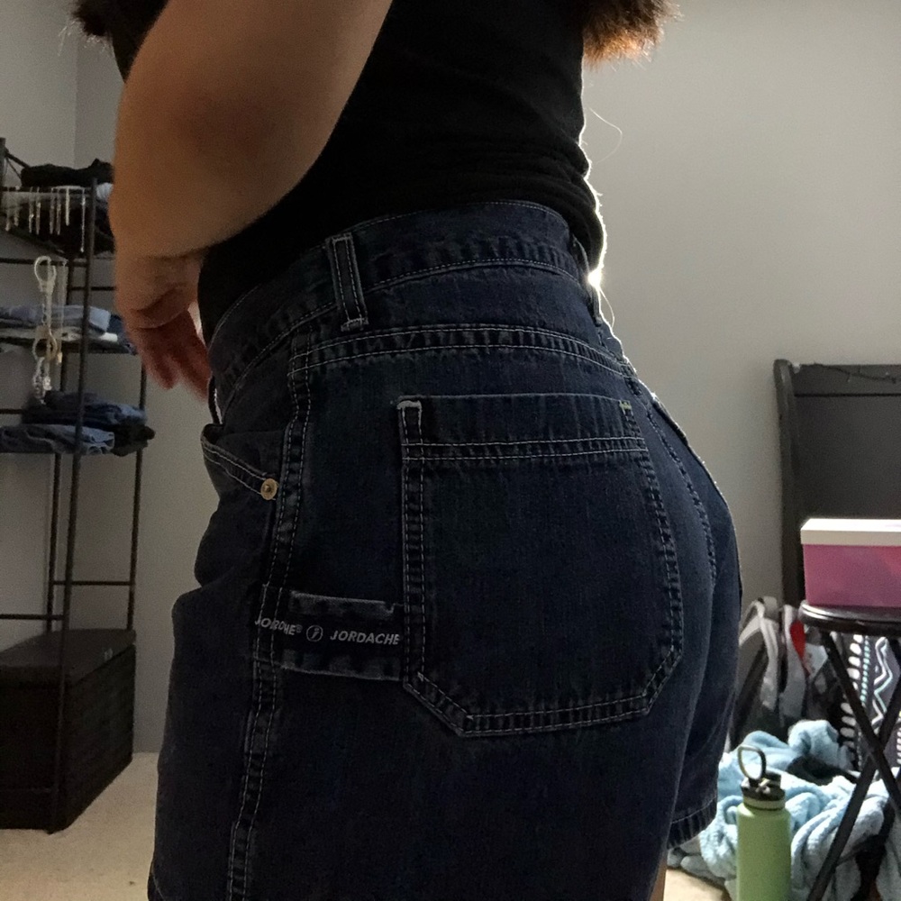 High waisted Jordache jean shorts